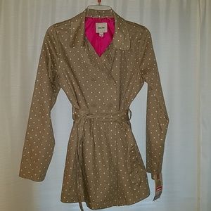 NEW Girls size XL polka dot coat peacoat jacket